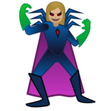 女超级恶棍:中浅肤色emoji素材一 160x160像素