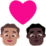情侣: 男人男人中等肤色较深肤色emoji素材一 160x160像素