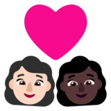 情侣: 女人女人较浅肤色较深肤色emoji素材一 160x160像素