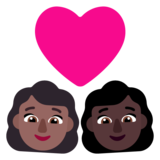 情侣: 女人女人中等-深肤色较深肤色emoji素材一 160x160像素