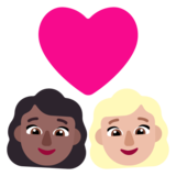 情侣: 女人女人中等-深肤色中等-浅肤色emoji素材一 160x160像素