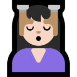 按摩者:浅肤色emoji素材一 160x160像素