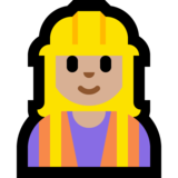女工:中浅肤色emoji素材一 160x160像素