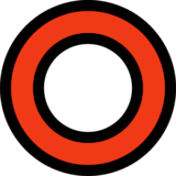 空心红圈emoji素材一 160x160像素