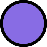 紫色圆圈emoji素材一 160x160像素