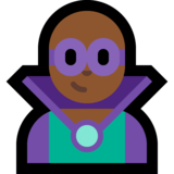 男超级恶棍:中黑肤色emoji素材一 160x160像素