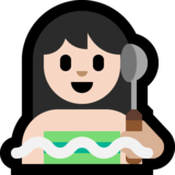 潮湿房间的人:浅肤色emoji素材一 160x160像素