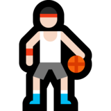 打球的人:浅肤色emoji素材一 160x160像素