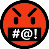 骂人说脏话的脸emoji素材一 160x160像素