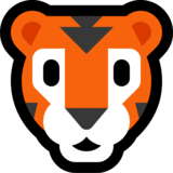 老虎脸emoji素材一 160x160像素