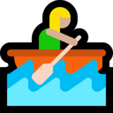 女子划艇:中浅肤色emoji素材一 160x160像素