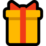 包装好的礼物emoji素材一 160x160像素