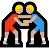 摔跤手,3型emoji素材一 160x160像素