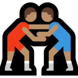 摔跤手,4型emoji素材一 160x160像素