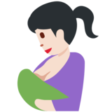 喂奶:浅肤色emoji素材一 160x160像素