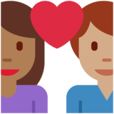 情侣: 女人男人中等-深肤色中等肤色emoji素材一 160x160像素