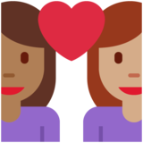 情侣: 女人女人中等-深肤色中等肤色emoji素材一 160x160像素