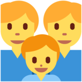 家庭:男人,男人,男孩emoji素材一 160x160像素