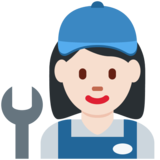 女机械工:浅肤色emoji素材一 160x160像素