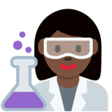女科学家:深色肤色emoji素材一 160x160像素