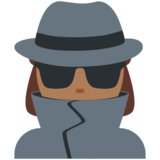 女侦探:中黑肤色emoji素材一 160x160像素