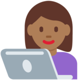 女工程师:中黑肤色emoji素材一 160x160像素