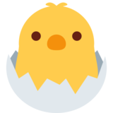 孵化的小鸡emoji素材一 160x160像素