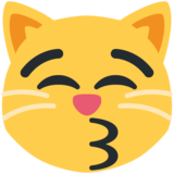 亲亲的猫emoji素材一 160x160像素