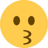 亲吻的脸emoji素材一 160x160像素