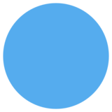 蓝色圆圈emoji素材一 160x160像素