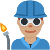 工厂男人:中等肤色emoji素材一 160x160像素