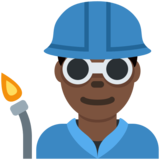 工厂男人:深色肤色emoji素材一 160x160像素