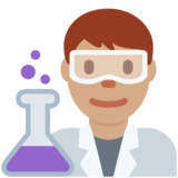 男科学家:中等肤色emoji素材一 160x160像素