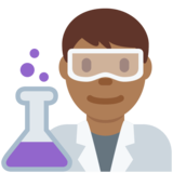男科学家:中黑肤色emoji素材一 160x160像素