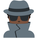 男侦探：深色肤色emoji素材一 160x160像素
