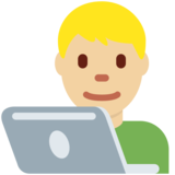 男技术员:中浅肤色emoji素材一 160x160像素