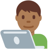 男技术员:中黑肤色emoji素材一 160x160像素