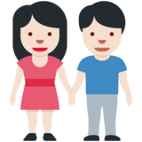 男女牵手:浅肤色emoji素材一 160x160像素
