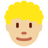 男士:中浅肤色,卷发emoji素材一 160x160像素