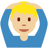 做“好”手势的男人:中等浅肤色emoji素材一 160x160像素