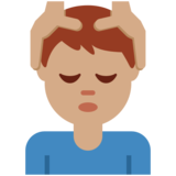 男士按摩:中等肤色emoji素材一 160x160像素