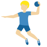 玩手球的男人：中浅肤色emoji素材一 160x160像素