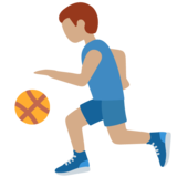 打球的男人:中等肤色emoji素材一 160x160像素