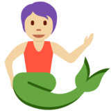 美人鱼:中浅肤色emoji素材一 160x160像素