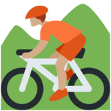 山地自行车:中等肤色emoji素材一 160x160像素