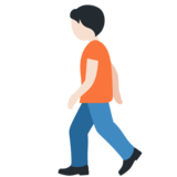 行走的人:浅肤色emoji素材一 160x160像素