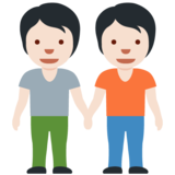 手牵手:浅肤色emoji素材一 160x160像素