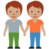 手牵手:中等肤色emoji素材一 160x160像素