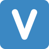 区域指示符号字母Vemoji素材一 160x160像素