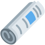 卷起的报纸emoji素材一 160x160像素